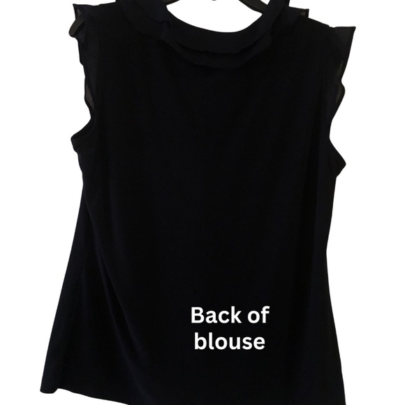 Beautiful navy blue blouse - Picture 3 of 6